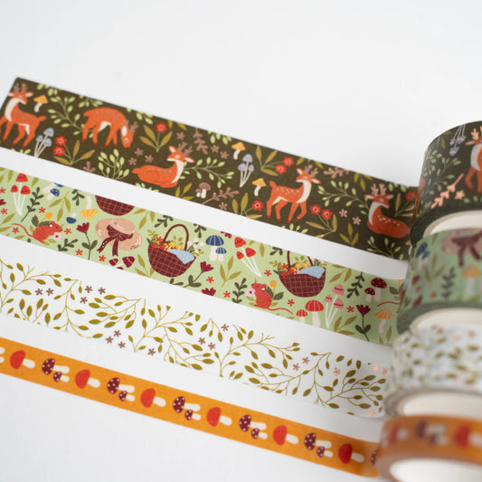 Curious Deer & Field Mouse Washi Tape Set