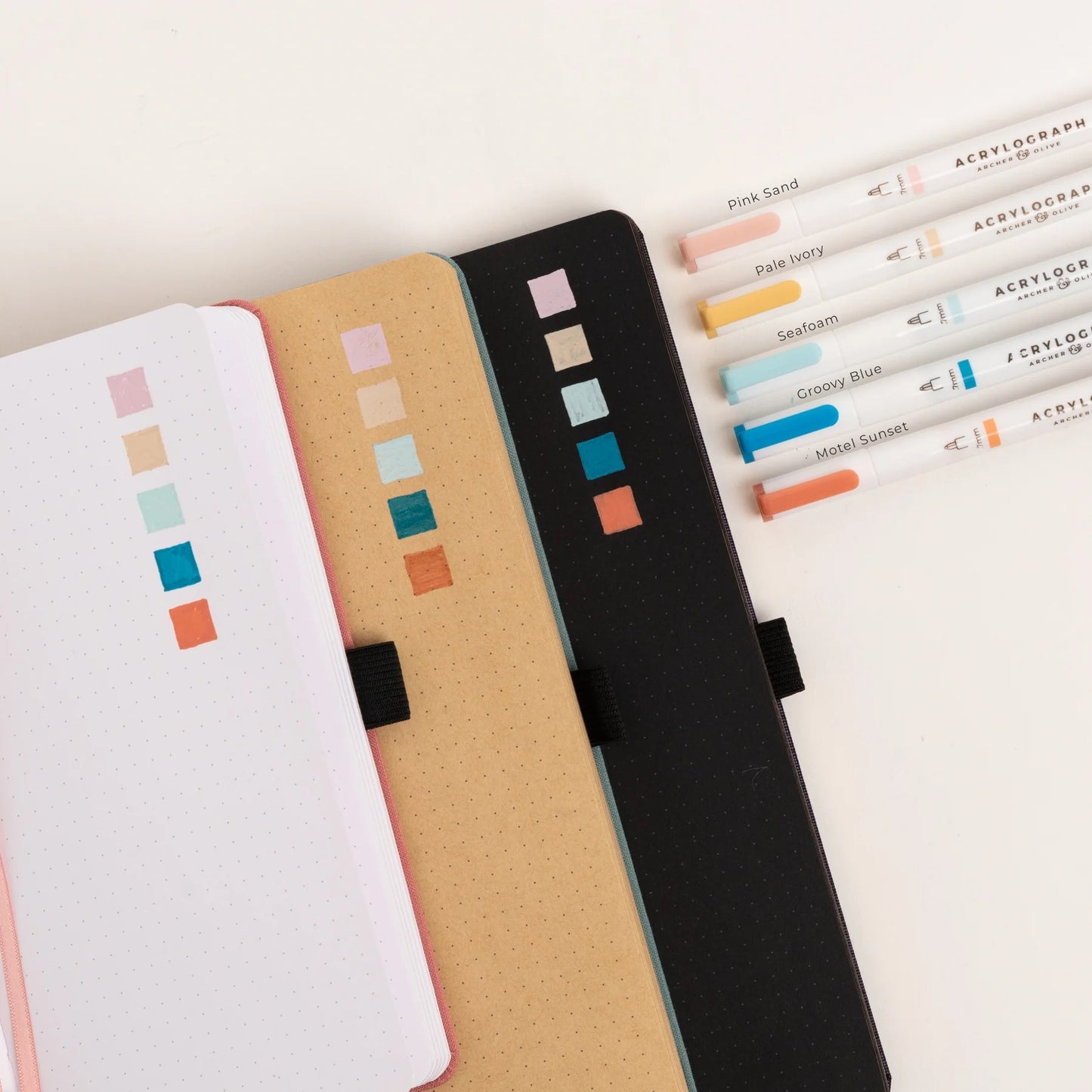 Acrylograph Pens Sunset Breeze: 0.7mm Tip - 5 Pack