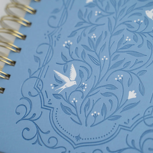 Wire-O Bound A5 Songbird Blue - 2026 Dated Planner (Wire-O Bound)
