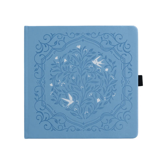8X8 Songbird Blue - Square Dot Grid Notebook