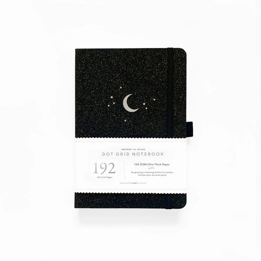 A5 Forest Night - Dot Grid Notebook