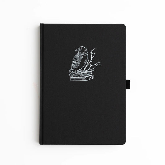 A5 Raven with Books Notebook - Halloween
