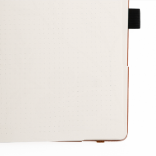 B5 Storybook in Navy - Ivory Dot Grid Notebook
