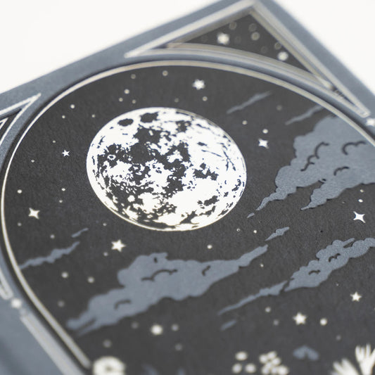 A5 Moonlit Garden - Dot Grid Notebook