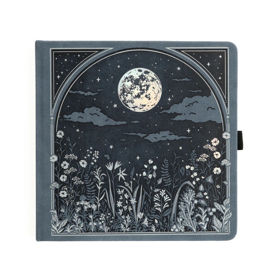 8X8 Moonlit Garden - Square Dot Grid Notebook