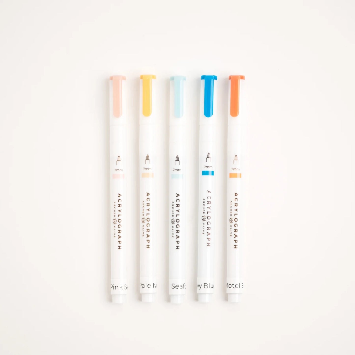 Acrylograph Pens Sunset Breeze: 0.7mm Tip - 5 Pack