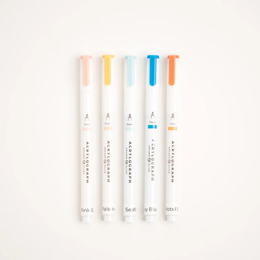 Acrylograph Pens Sunset Breeze: 0.7mm Tip - 5 Pack