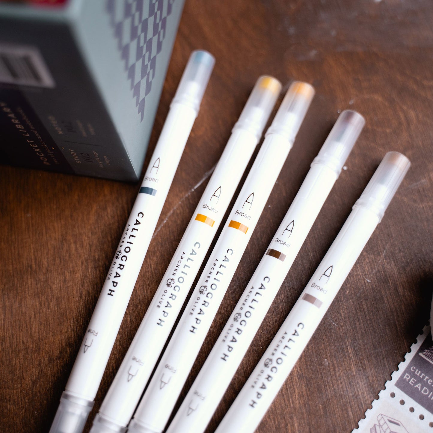 Vintage Library Calliographs - Library Subscription Box