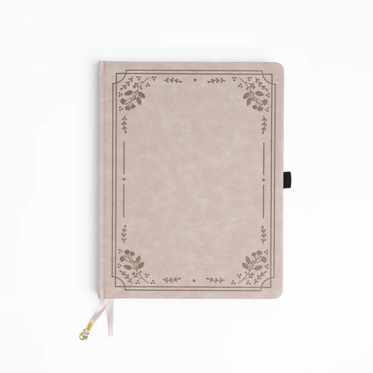 A5 Warm Florals - Dot Grid Notebook