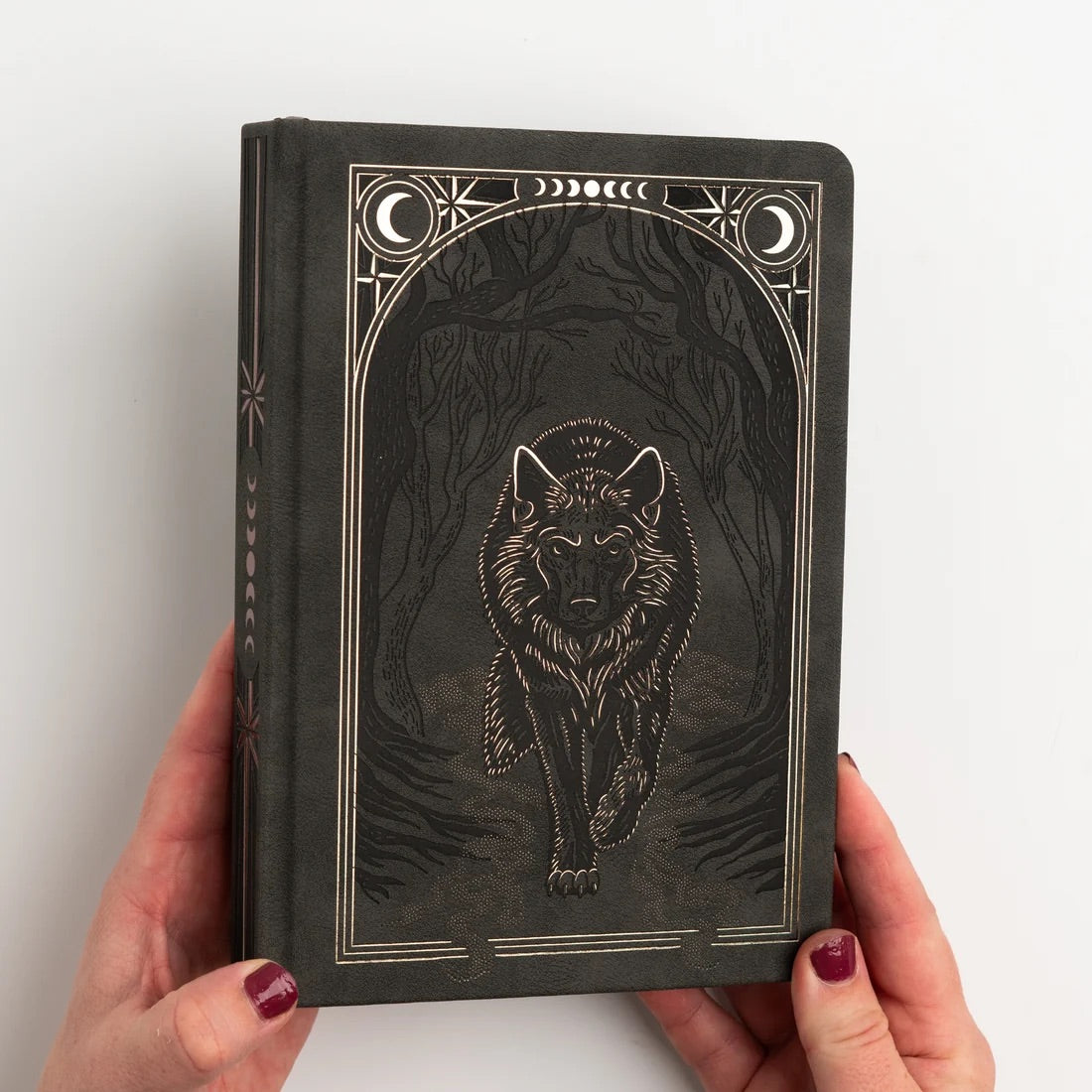 B5 Wolf in the Night - Dot Grid Notebook