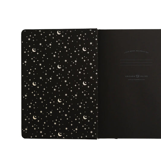 8X8 Wonderstruck - Blackout - Square Dot Grid Notebook