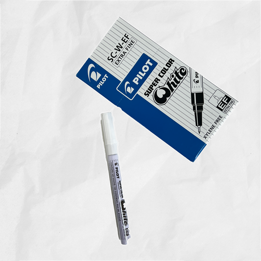 Super Colour White: Extra Fine - White Permanent Paint Pen