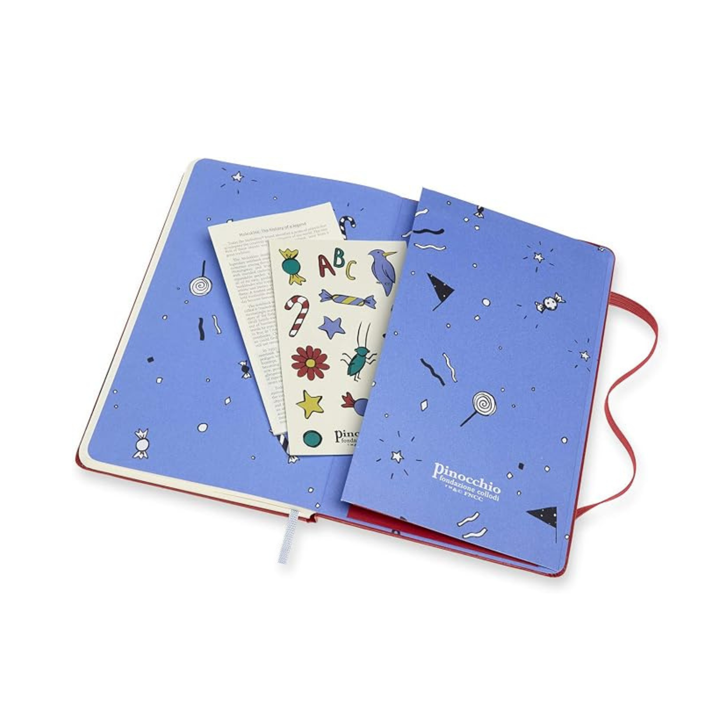 MOLESKINE Pinocchio Notebook - 240 Pages - Blank - Limited Edition Stickers