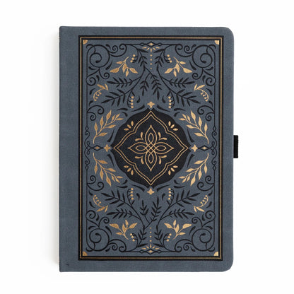 A5 Storybook in Navy - Dot Grid Notebook