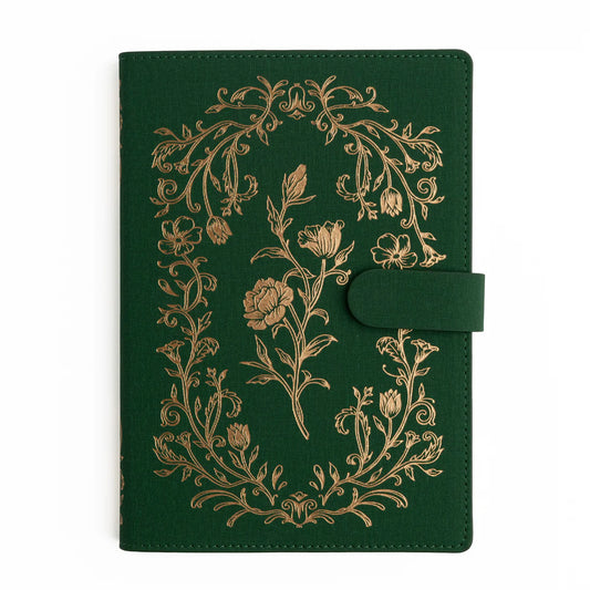 A5 Antique Floral - Deluxe System Cover