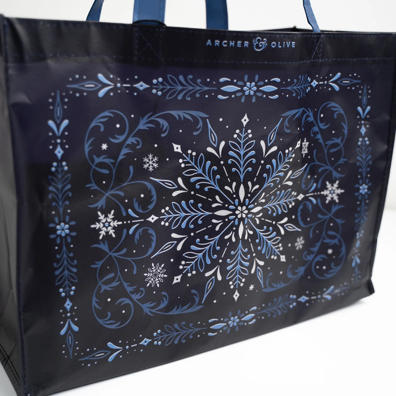Snowflake Reusable Shopping Tote Bag