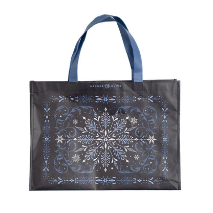Snowflake Reusable Shopping Tote Bag
