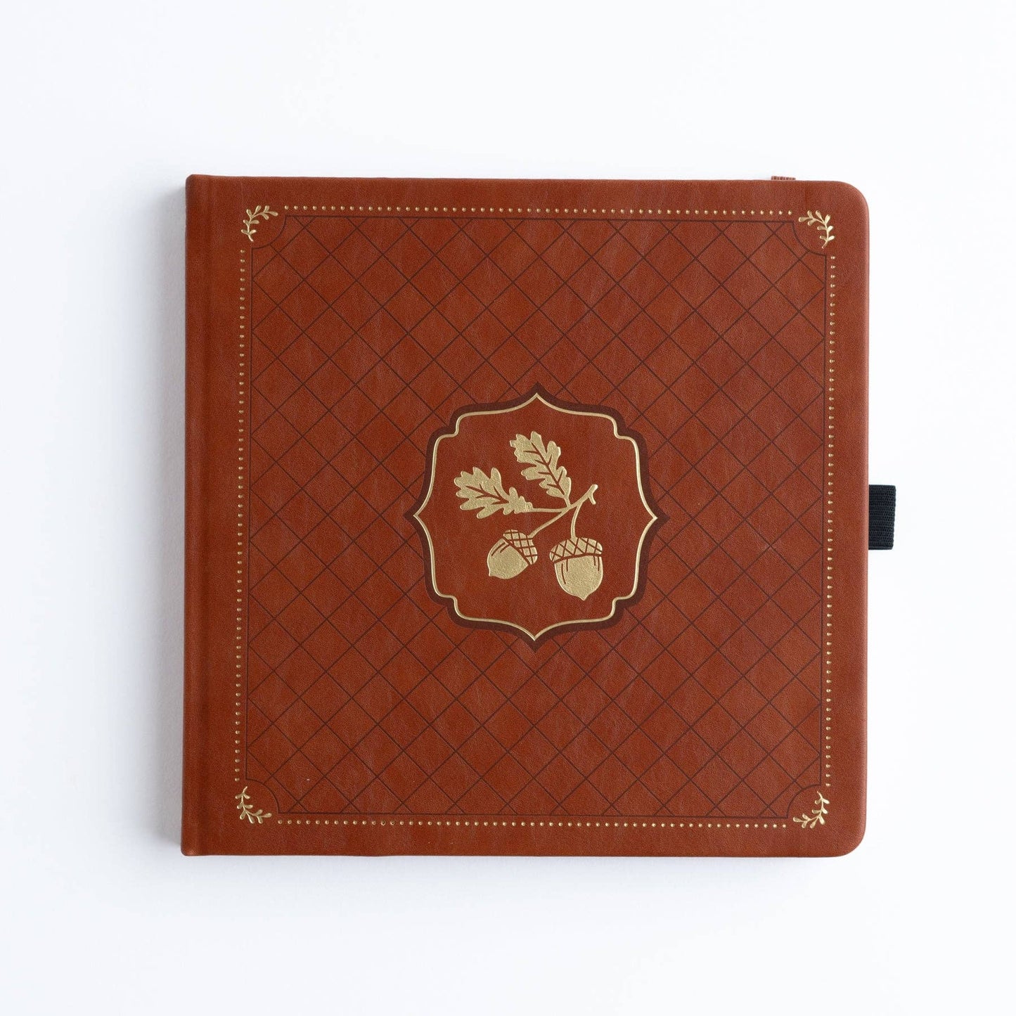 8x8 Acorns - White Dot Grid Notebook