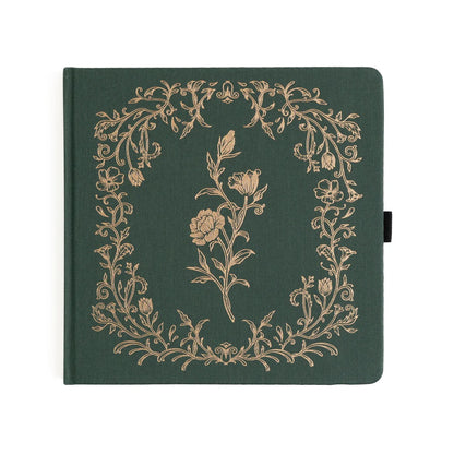 8X8 Antique Floral - Square Dot Grid Notebook