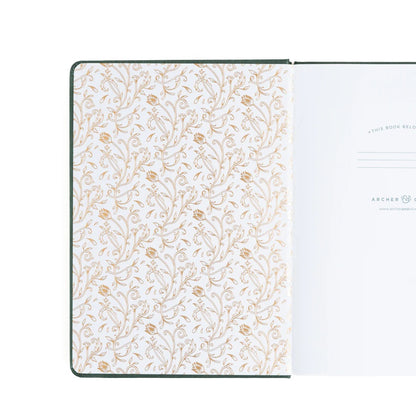 8X8 Antique Floral - Square Dot Grid Notebook