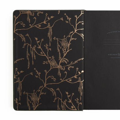 8x8 Apothecary Shelf - Blackout Notebook - Square Dot Grid Notebook