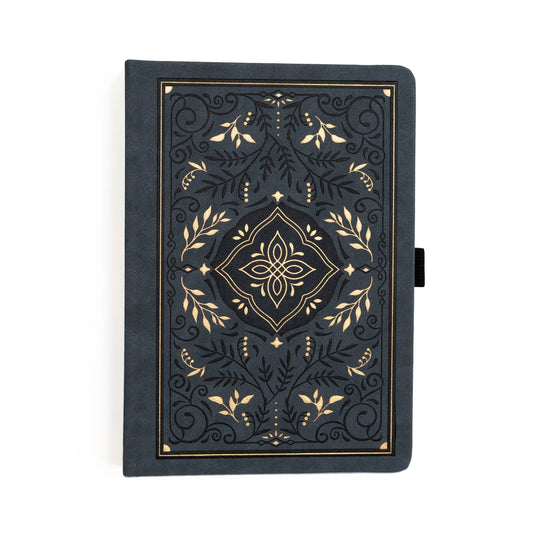 A5 Storybook in Navy - Kraft Dot Grid Notebook