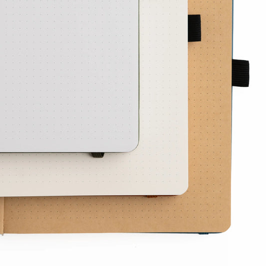 A5 Keeper of Bees in Rust - Ivory Dot Grid Notebook