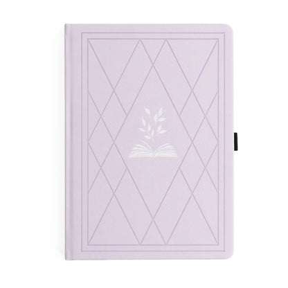 B5 Vintage Library in Lilac - Dot Grid Notebook