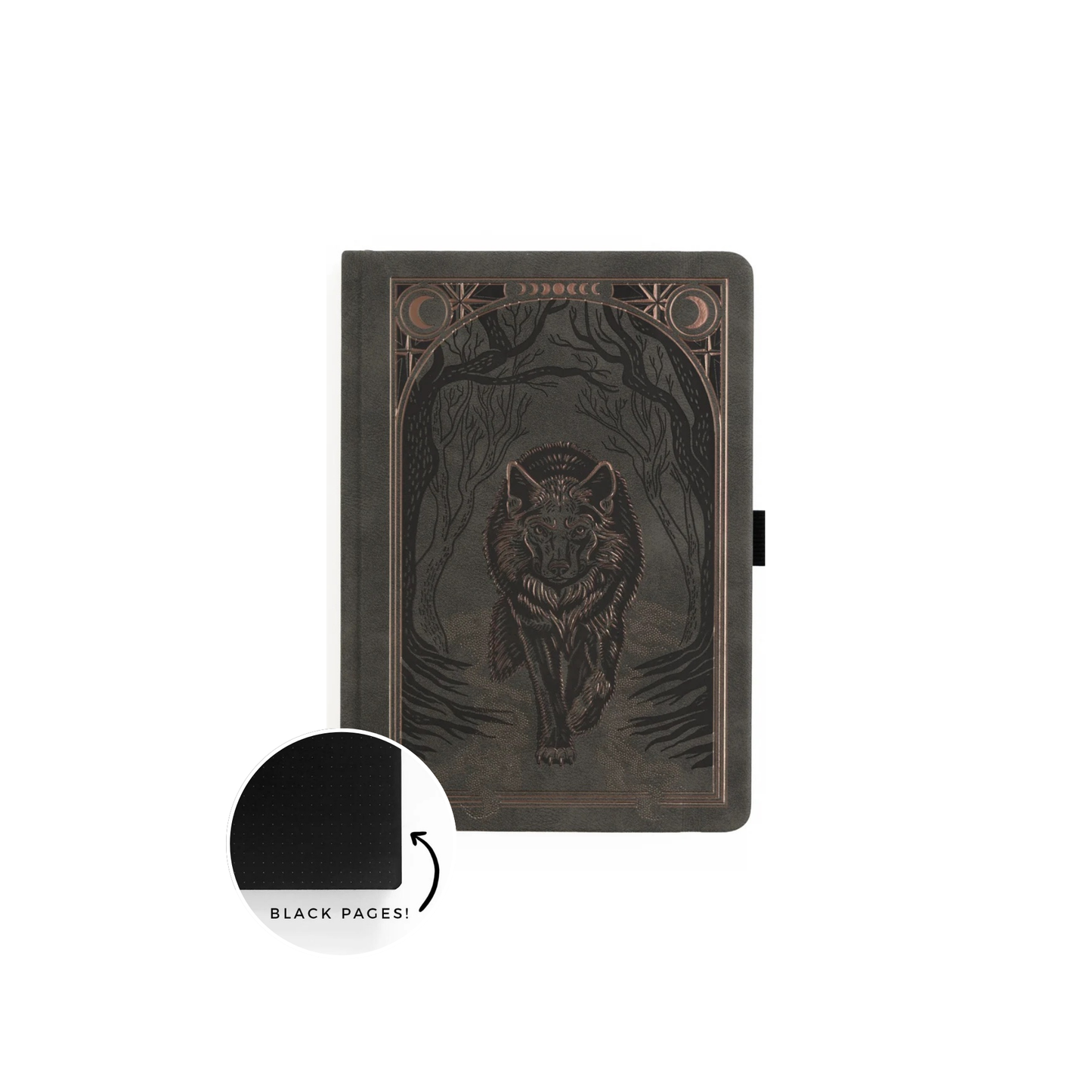B6 Wolf in the Night - Blackout Notebook