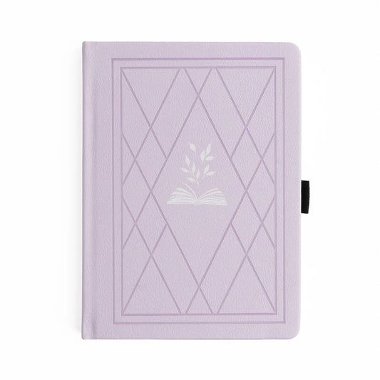 B6 Vintage Library in Lilac - Dot Grid Notebook