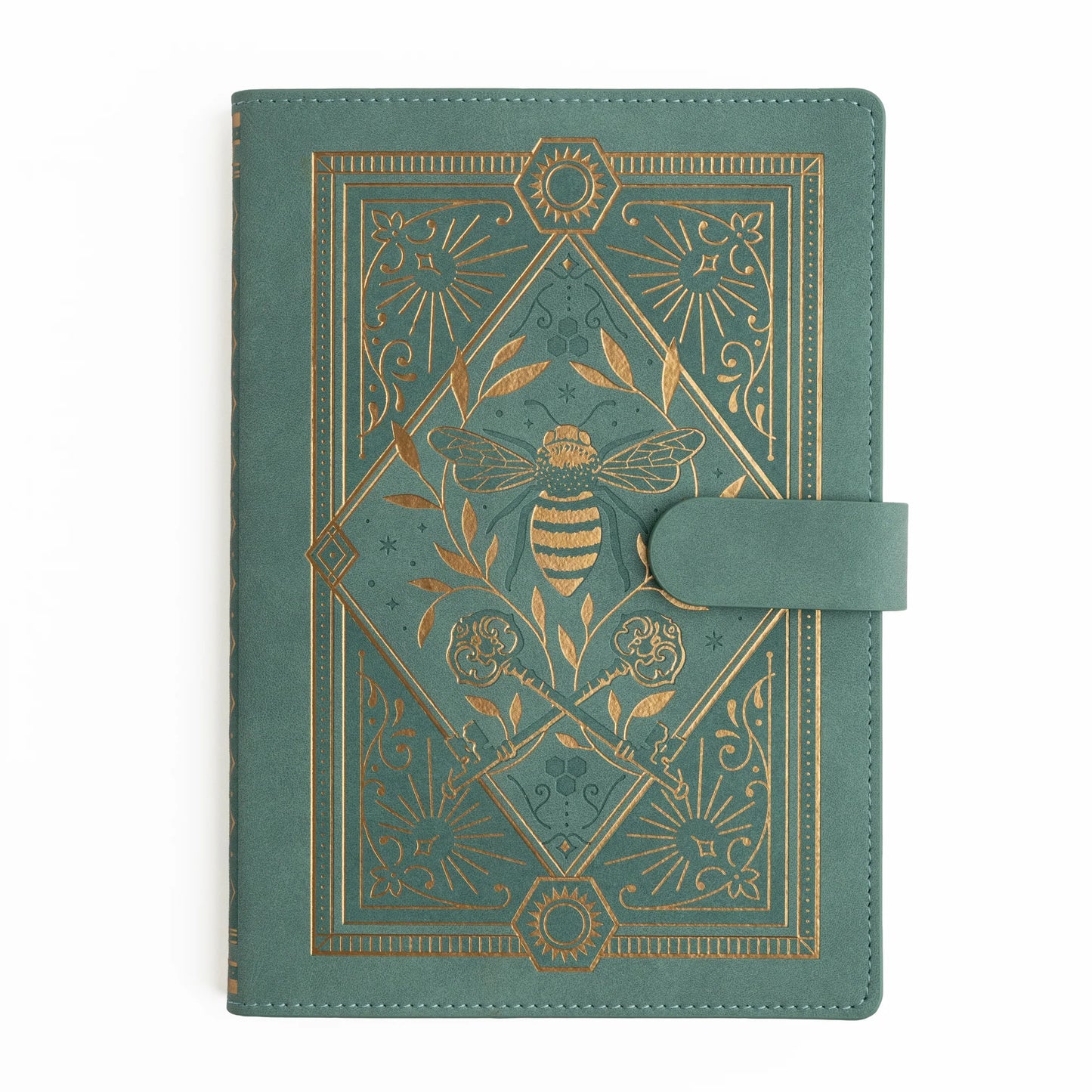 A5 Keeper of the Bees in Soft Teal - Deluxe System Cover
