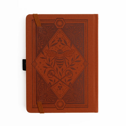 A5 Keeper of Bees in Rust - Ivory Dot Grid Notebook