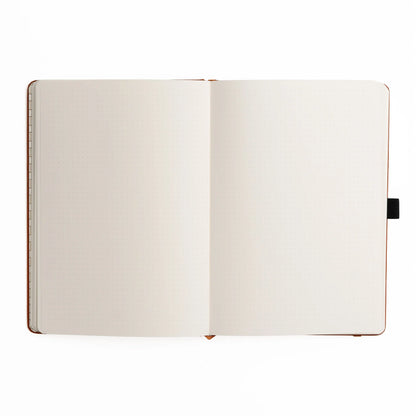 B5 Storybook in Navy - Ivory Dot Grid Notebook