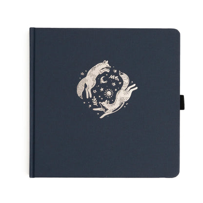 8X8 Forest Foxes - Square Dot Grid Notebook