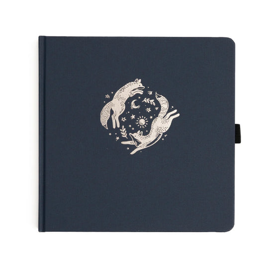 8X8 Forest Foxes - Square Dot Grid Notebook