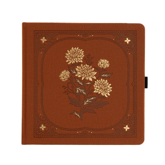 8X8 Chrysanthemum - Square Dot Grid Notebook
