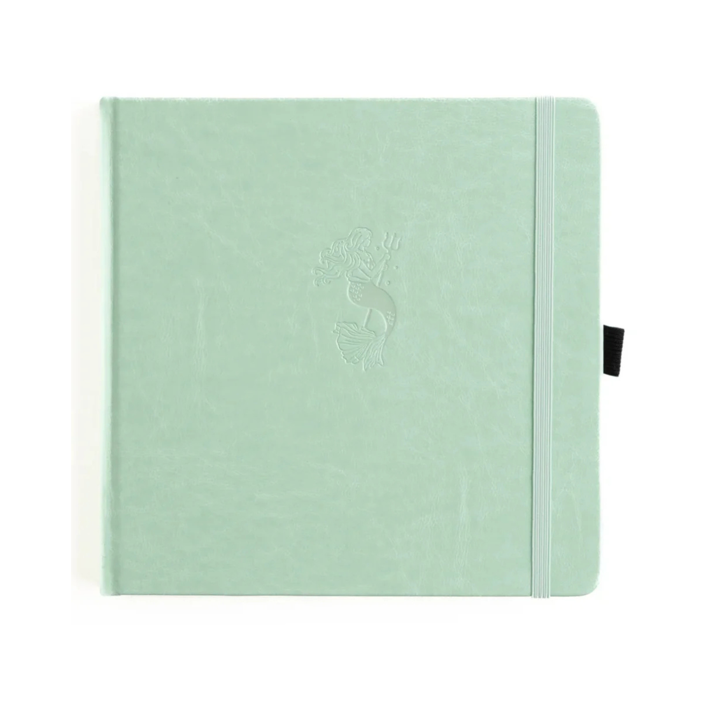 8x8 Vintage Mermaid - White Dot Grid Notebook