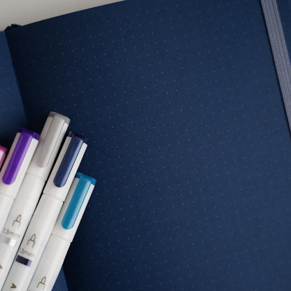 A5 Starfall Notebook (Navy Blue) - Celestial Wonders Subscription Box