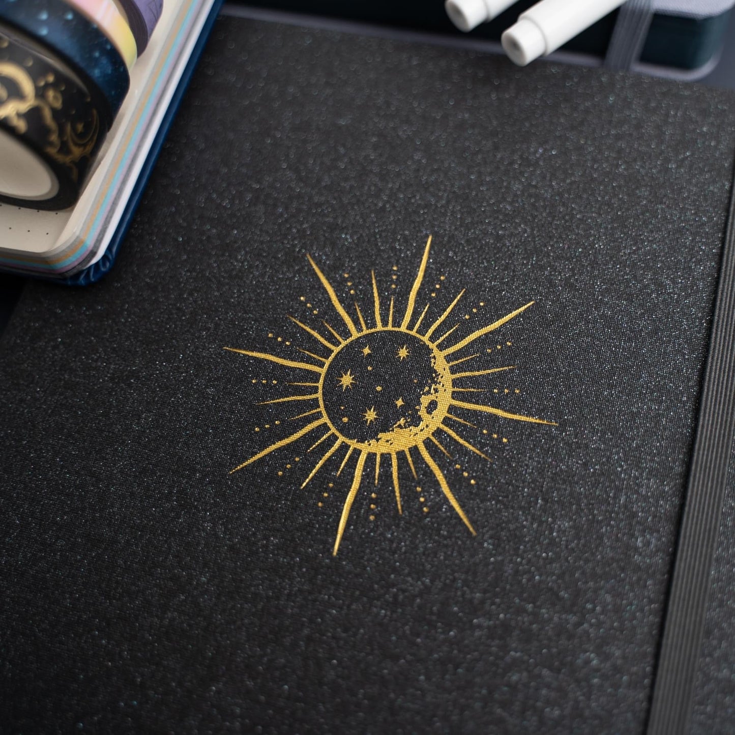 7x7 Sun and Moon Square Notebook - Celestial Wonders Subscription Box
