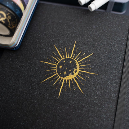 7x7 Sun and Moon Square Notebook - Celestial Wonders Subscription Box