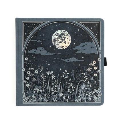 8x8 Moonlit Garden - Ivory Dot Grid Notebook
