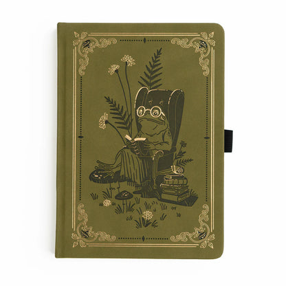 A5 Literary Frog - Dot Grid Notebook