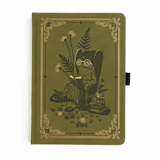 A5 Literary Frog - Dot Grid Notebook