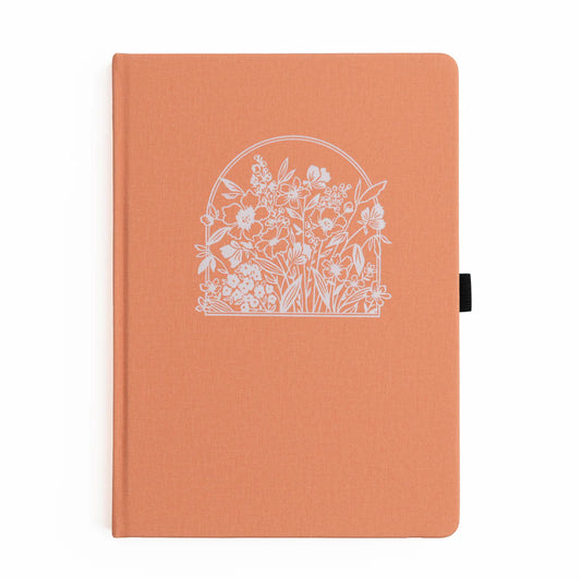 B5 Wildflowers Framed - Dot Grid Notebook