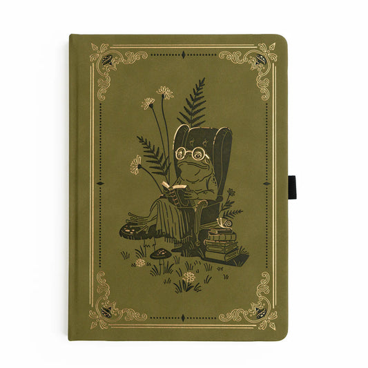 B5 Literary Frog - Dot Grid Notebook