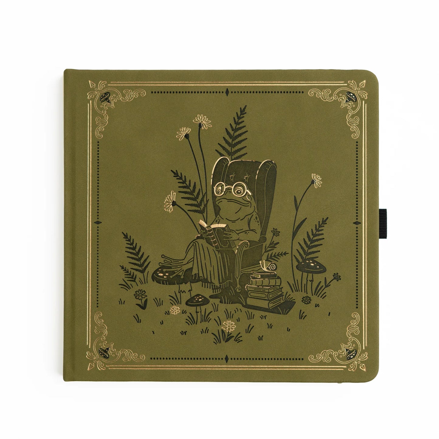 8x8 Literary Frog - Dot Grid Notebook