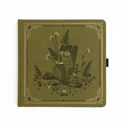 8x8 Literary Frog - Dot Grid Notebook