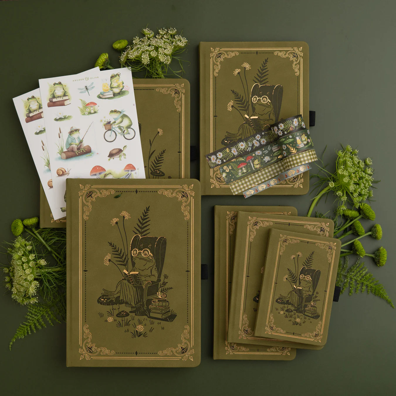 A5 Literary Frog - Dot Grid Notebook