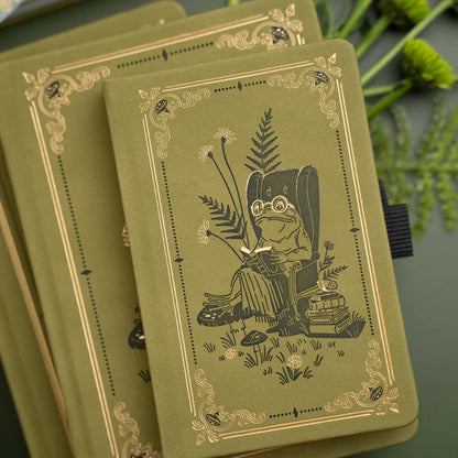 A5 Literary Frog - Dot Grid Notebook