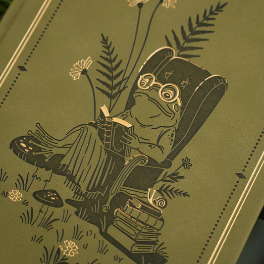 B5 Literary Frog - Dot Grid Notebook